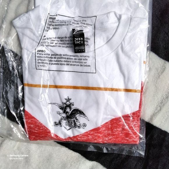 BUDWEISER white t shirt,  size medium - Picture 8 of 10
